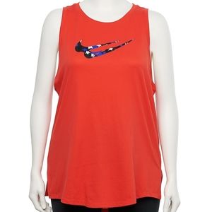 Nike Women's Stars Tank Top Chile Red Size 3X